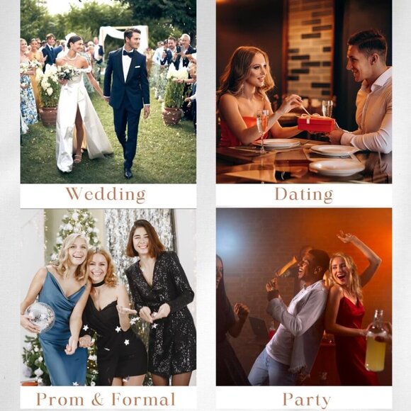 Evening Clutch Purse Gold Sparkling Elegant Crossbody Wedding Party - Picture 7 of 7